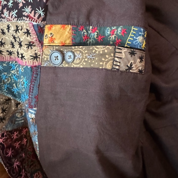 Handmade Multicolor Patchwork Blazer - Picture 6 of 14